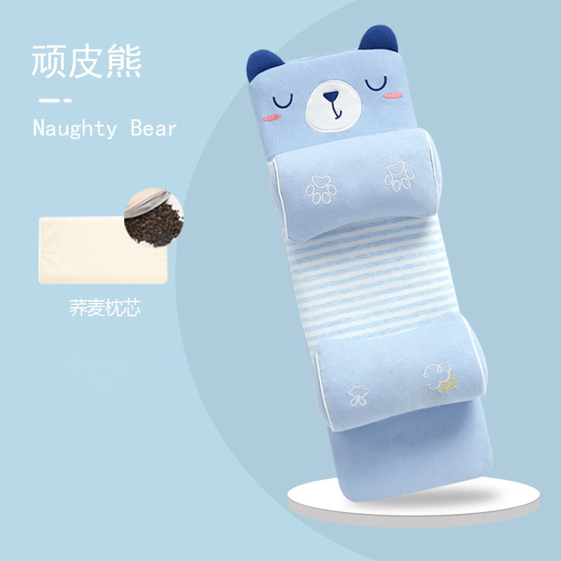 Baby pillow shaping pillow to correct head shape, breathable, children 0-1 years old, newborn baby, four seasons to prevent head tilt