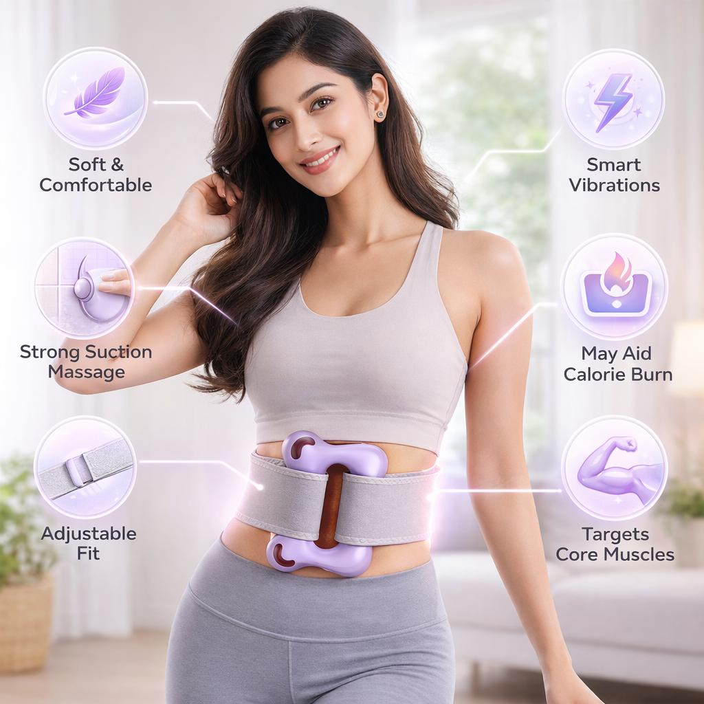 15-Minute Smart Ab Toning Belt | No Workout Waist Slimming Device for Men & Women