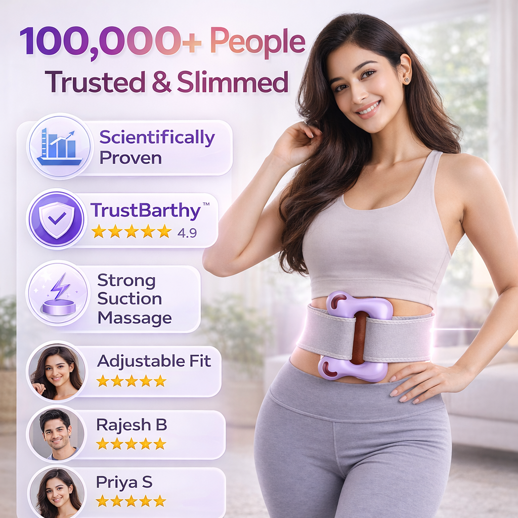 15-Minute Smart Ab Toning Belt | No Workout Waist Slimming Device for Men & Women