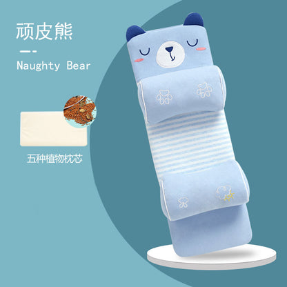 Baby pillow shaping pillow to correct head shape, breathable, children 0-1 years old, newborn baby, four seasons to prevent head tilt